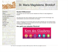 Tablet Screenshot of pfarrei-brotdorf.de